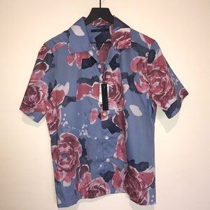 Floral Print Regular Fit Casual Button Down